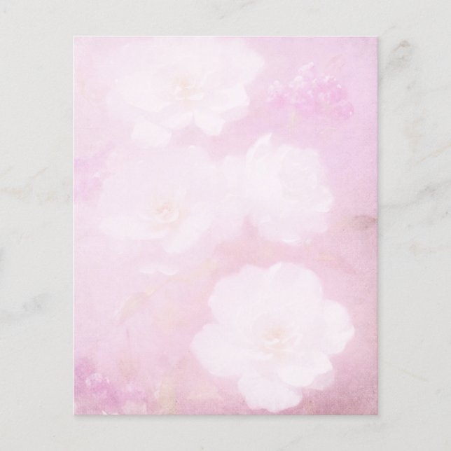Blommigtens Rosa och vitskrapbok Papper (Framsida)