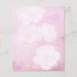 Blommigtens Rosa och vitskrapbok Papper