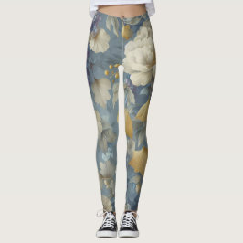 Blommigtens skrivarkopplingar leggings