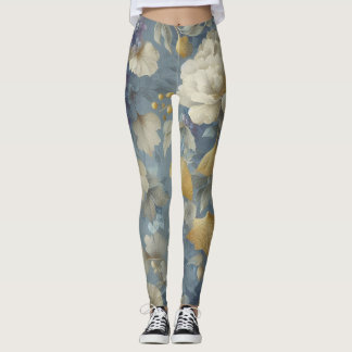 Blommigtens skrivarkopplingar leggings