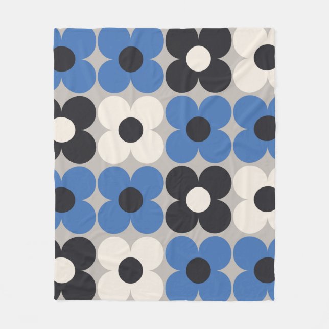 Blommigtens sömlösa mönster-design. Skandinaviska  Fleecefilt (Framsidan)