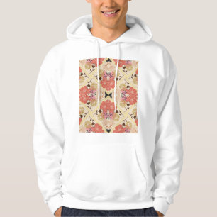 Blommigtens sömlösa vintage mönster-design. hoodie