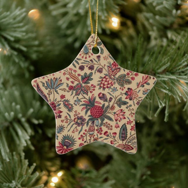 Blommigtens teaterbruk Needlework Flower Art Julgransprydnad Keramik (Träd)