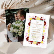 blommigtens unika, färgstarka inbjudan till fotobr