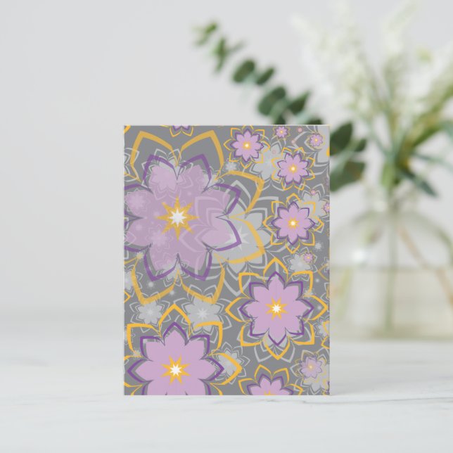 Blommigtens utformning 10 helg vykort (Stående Fram)