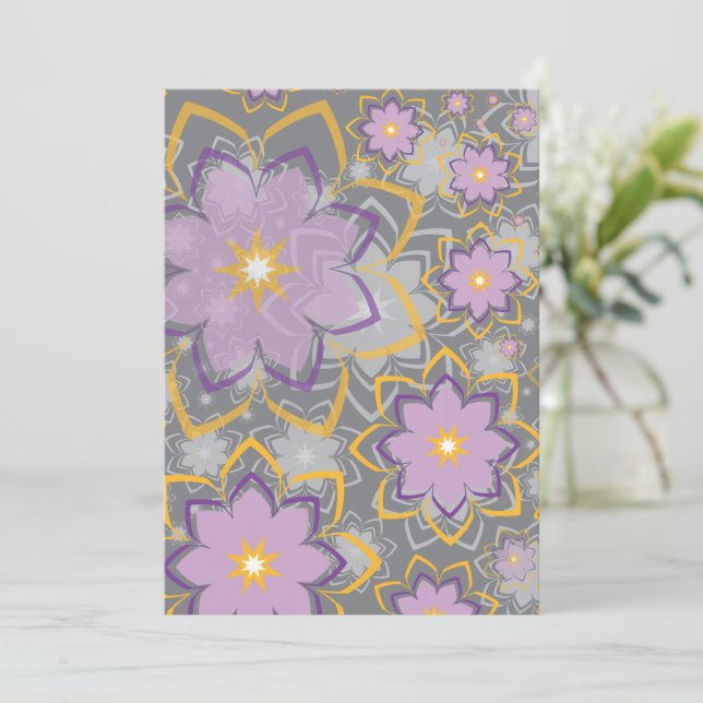 Blommigtens utformning 10 tack kort (Stående Fram)