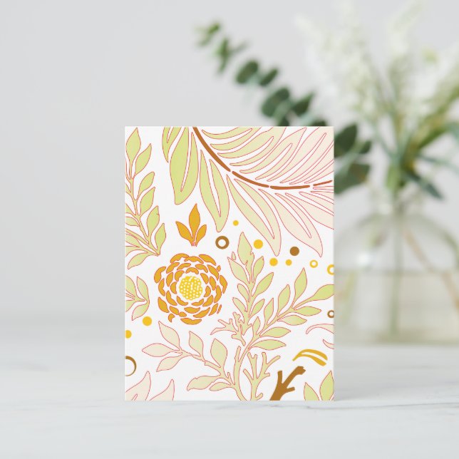 Blommigtens utformning 19 helg vykort (Stående Fram)