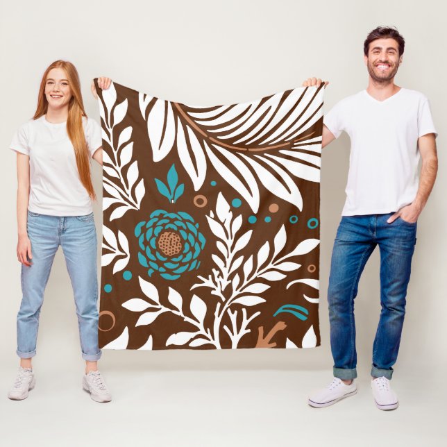 Blommigtens utformning 23 fleecefilt (På plats)