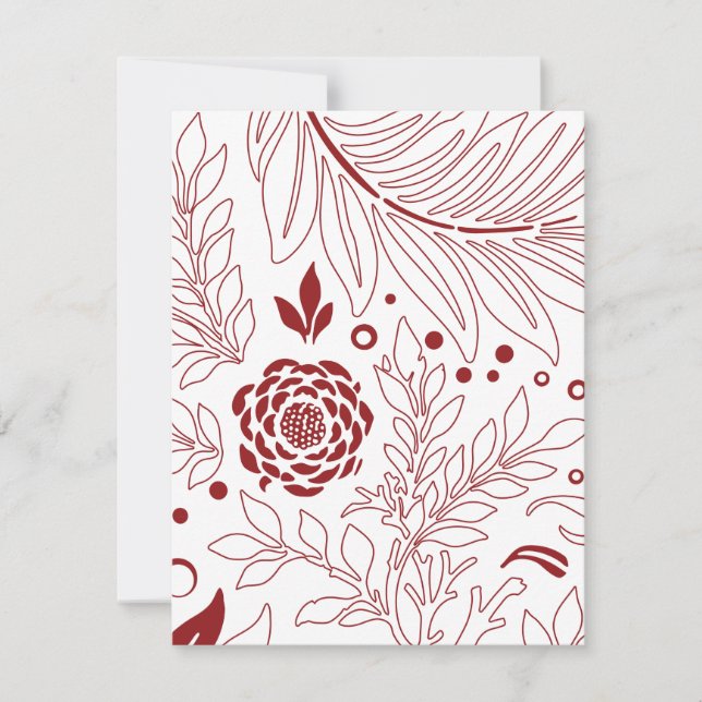 Blommigtens utformning 28 anteckningskort (Framsida)