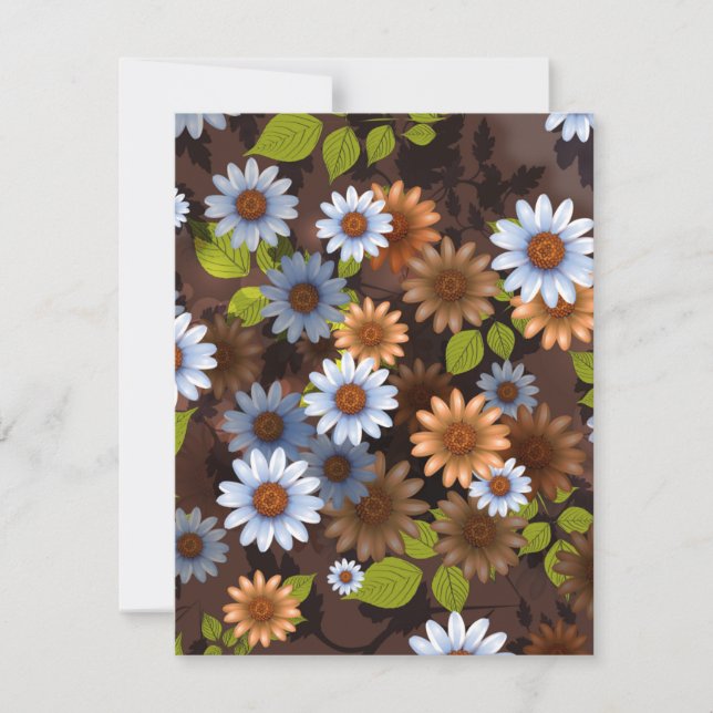 Blommigtens utformning 2 anteckningskort (Framsida)