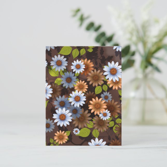 Blommigtens utformning 2 helg vykort (Stående Fram)