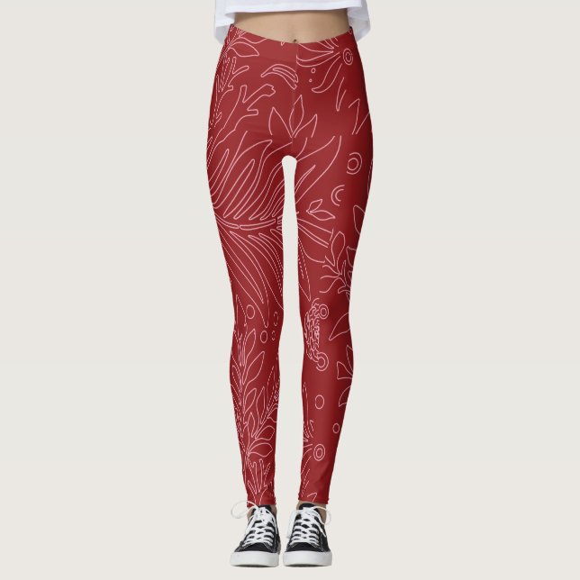 Blommigtens utformning 30 leggings (Framsida)