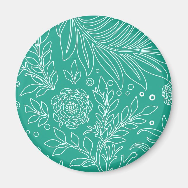Blommigtens utformning 34 magnet (Framsidan)