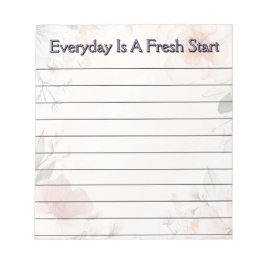 Blommigtens utformning anteckningsblock