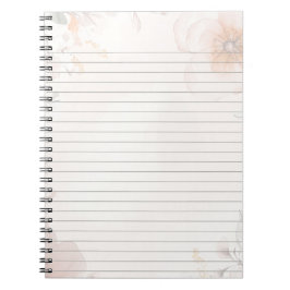 Blommigtens utformning anteckningsbok