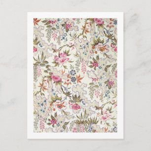 Blommigtens utformning för silke-material med stil vykort