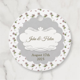 Blommigtens utformning gåvor etiketter