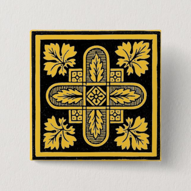 Blommigtens utformning knapp (Framsida)