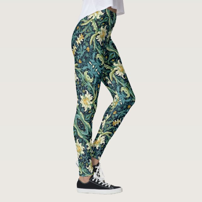 Blommigtens utformning leggings (Höger)
