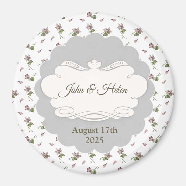 Blommigtens utformning magnet (Framsidan)