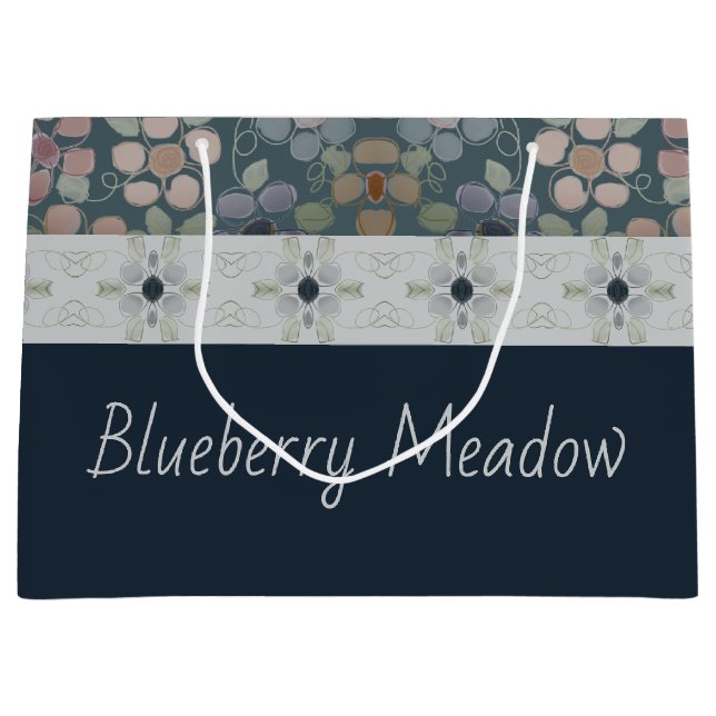 Blommigtens utformning med blå (Framsidan)