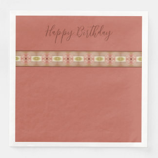 Blommigtens utformning med knappar pappersservett