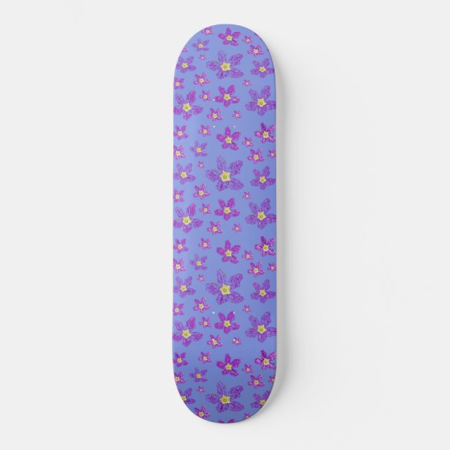 Blommigtens utformning på Skateboard (Framsida)