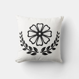 Blommigtens utformning - Polyester Dekorativ kudde