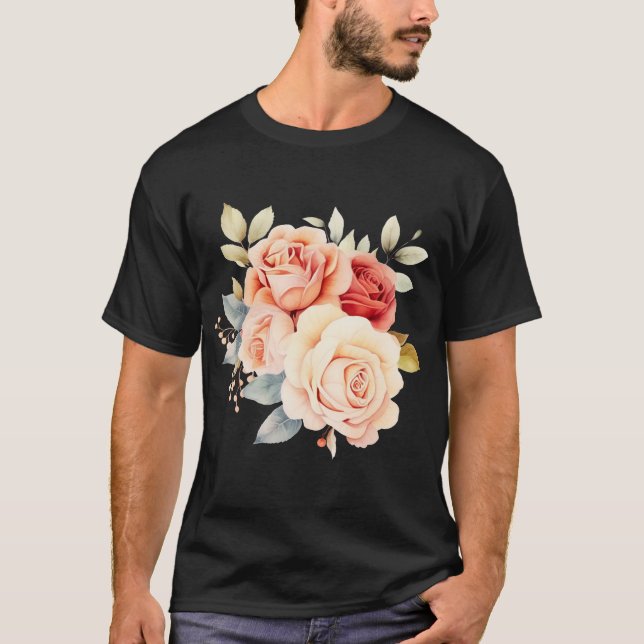 Blommigtens utformning t shirt (Framsida)