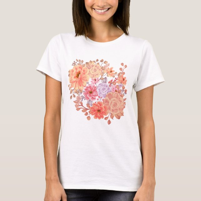 Blommigtens utformning t shirt (Framsida)