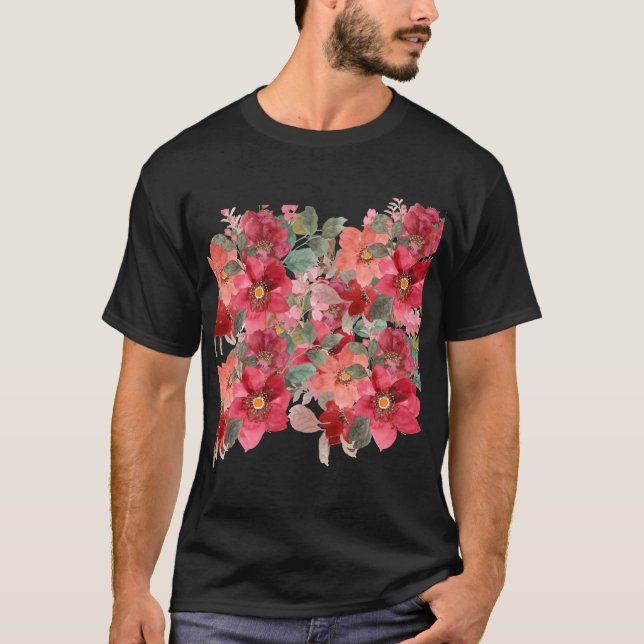 Blommigtens utformning t shirt (Framsida)