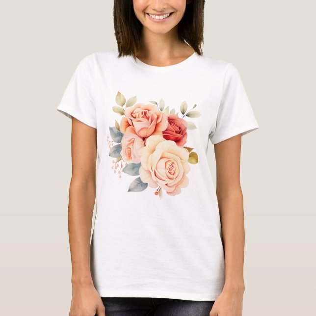 Blommigtens utformning t shirt (Framsida)