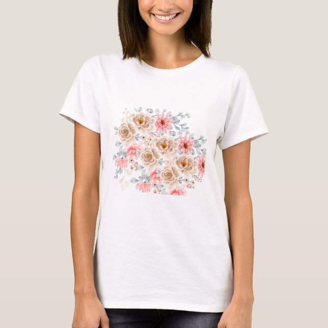Blommigtens utformning t shirt (Framsida)