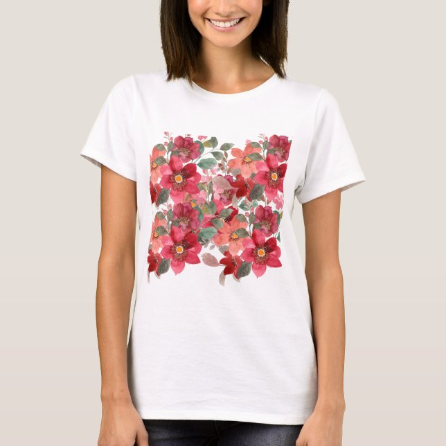 Blommigtens utformning t shirt (Framsida)