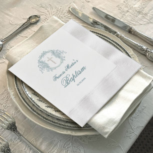blommigtens vapensköld Baptism Pappersservett