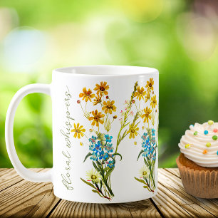 Blommigtens vattenfärg Positiv offert inspirer Kaffemugg