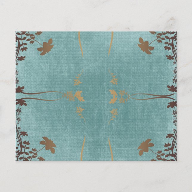 blommigtens vintage flygblad (Framsidan)