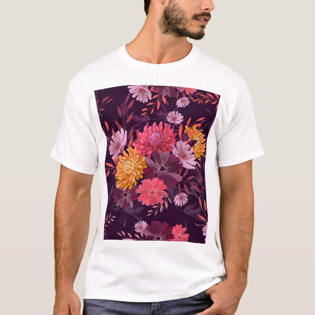 Blommigtens Vintage: Höstträdgårdssenor T Shirt (Framsida)