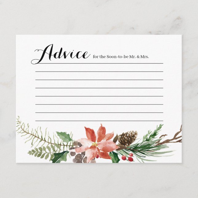 Blommigtens vinter-visare Modern Adapter Tilläggskort (Framsida)