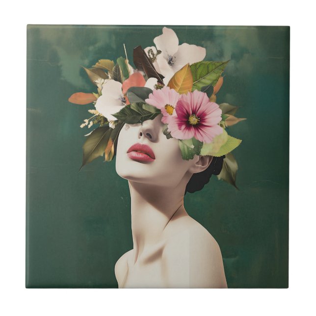 Blommigtens visioner kakelplatta (Framsidan)