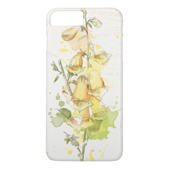 Blommigtgultstänk Case-Mate iPhone Skal (Baksida)