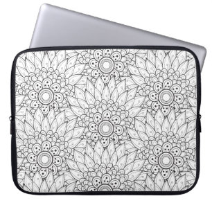 Blommigtträdgårdklotter Laptop Sleeve