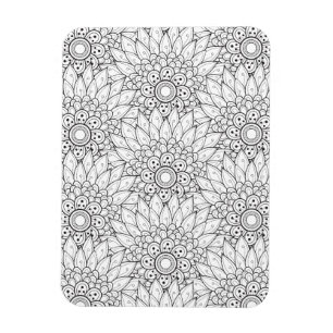 Blommigtträdgårdklotter Magnet
