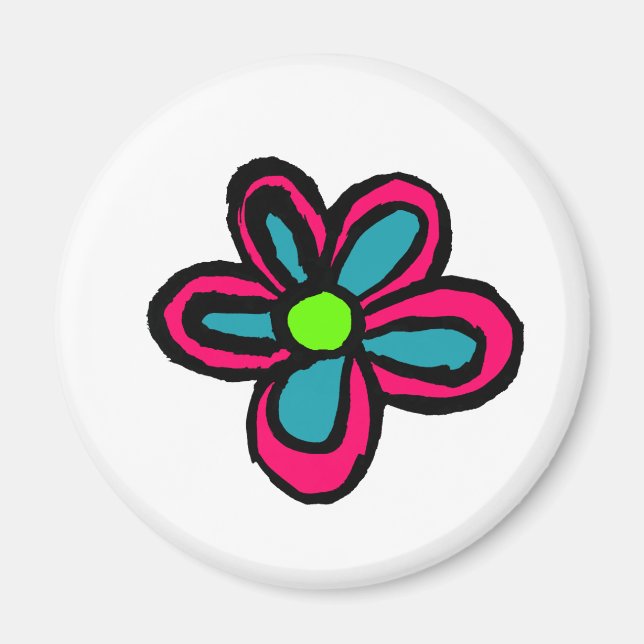 Blommillustration Magnet (Framsidan)