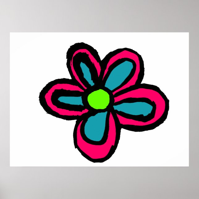 Blommillustration Poster (Framsidan)