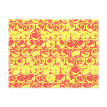 Blommkonst med röd och gult