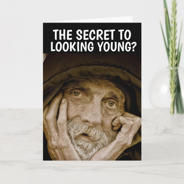 BLOMMKort FÖR GAMLA MÄN BIRTHDAY Greeting Card Kort (Framsida)