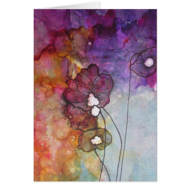 Blommkort Hälsningskort (Framsidan)