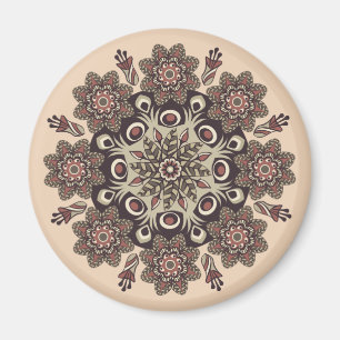 Blommmandala magnet