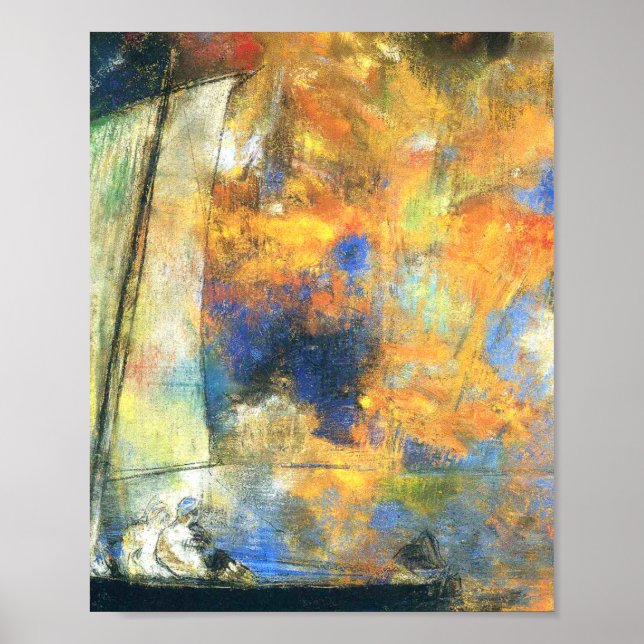 Blommoln 1903 av Odilon Redon Poster (Framsidan)